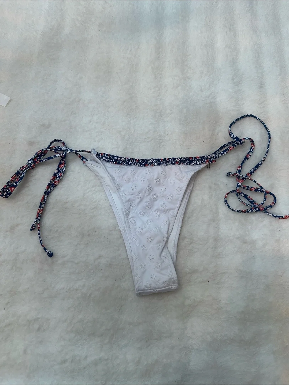New! Frankie's Bikinis Garden Eyelet Divine Skimpy Bikini Bottom 39322